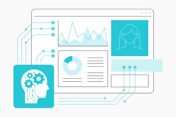 AI multivariate testing for SEO shown on a website with arrows to different elements